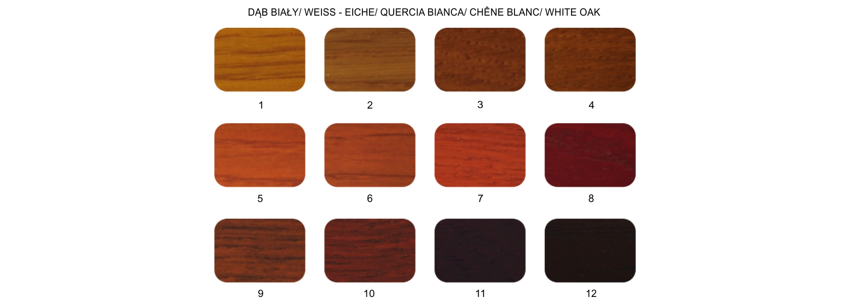 colors of oak wood windows