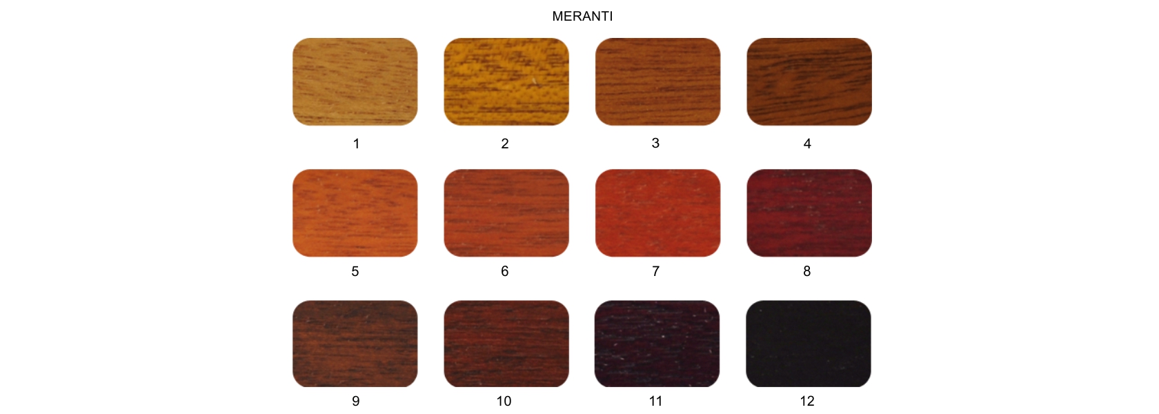 colors of meranti wood windows