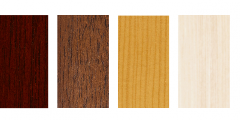 Colours of timber door panels