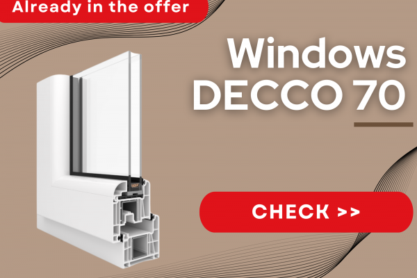 NEW - PVC WINDOWS DECCO 70