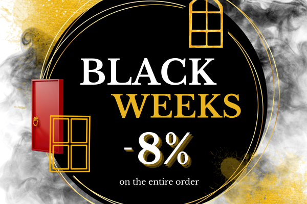 Black Weeks special offer! Get a 8% discount on your entire order